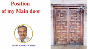Position of main door as per Vastu