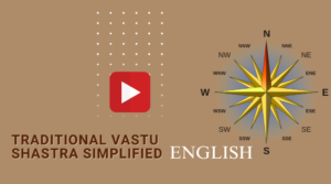 Graphic Showing Vastu Compass And YouTube Icon For Online Vastu Course , Vastu Shastra