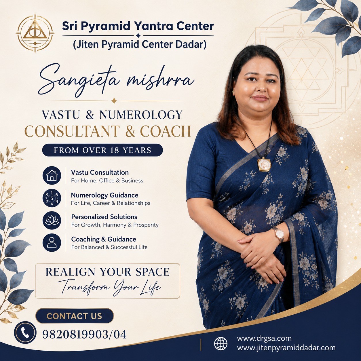 Sangeeta mishra, Vastu Consultant & Numerologist