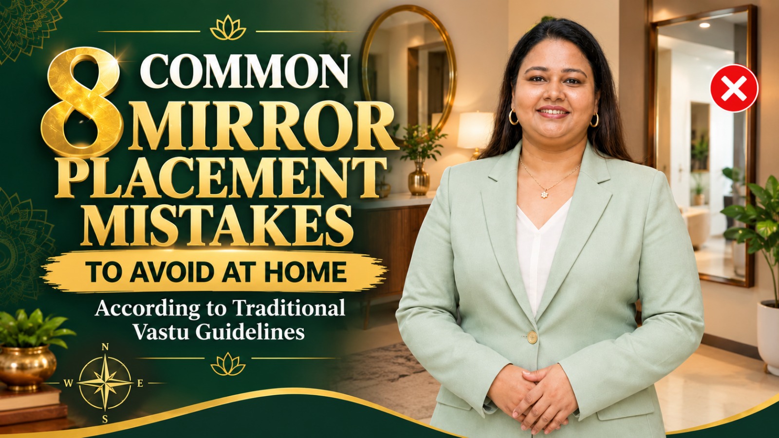 Mirror placement Vastu tips by Sangeeta Mishra