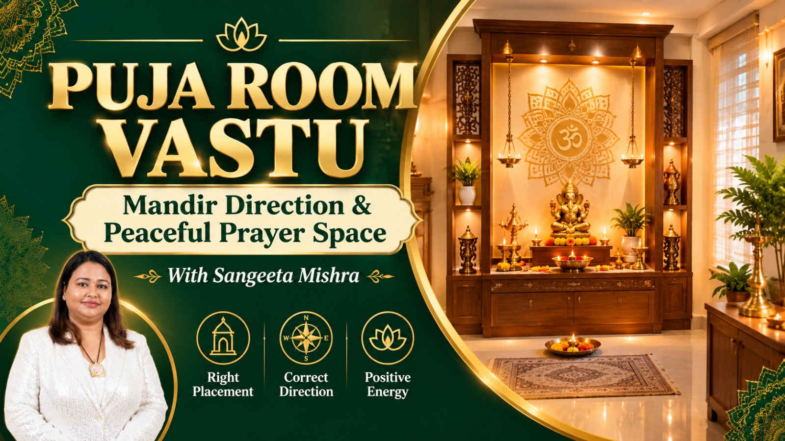 Puja room Vastu tips - Sangieta Mishra - Vastu Consultant , Numerologist .