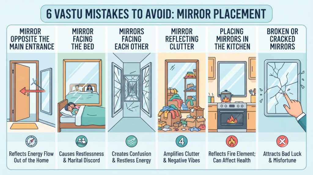 Mirror placement Vastu tips by Sangeeta Mishra